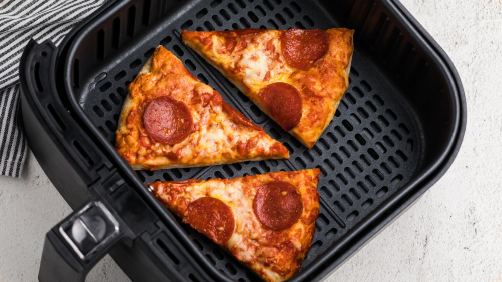 Warming up pizza in air fryer