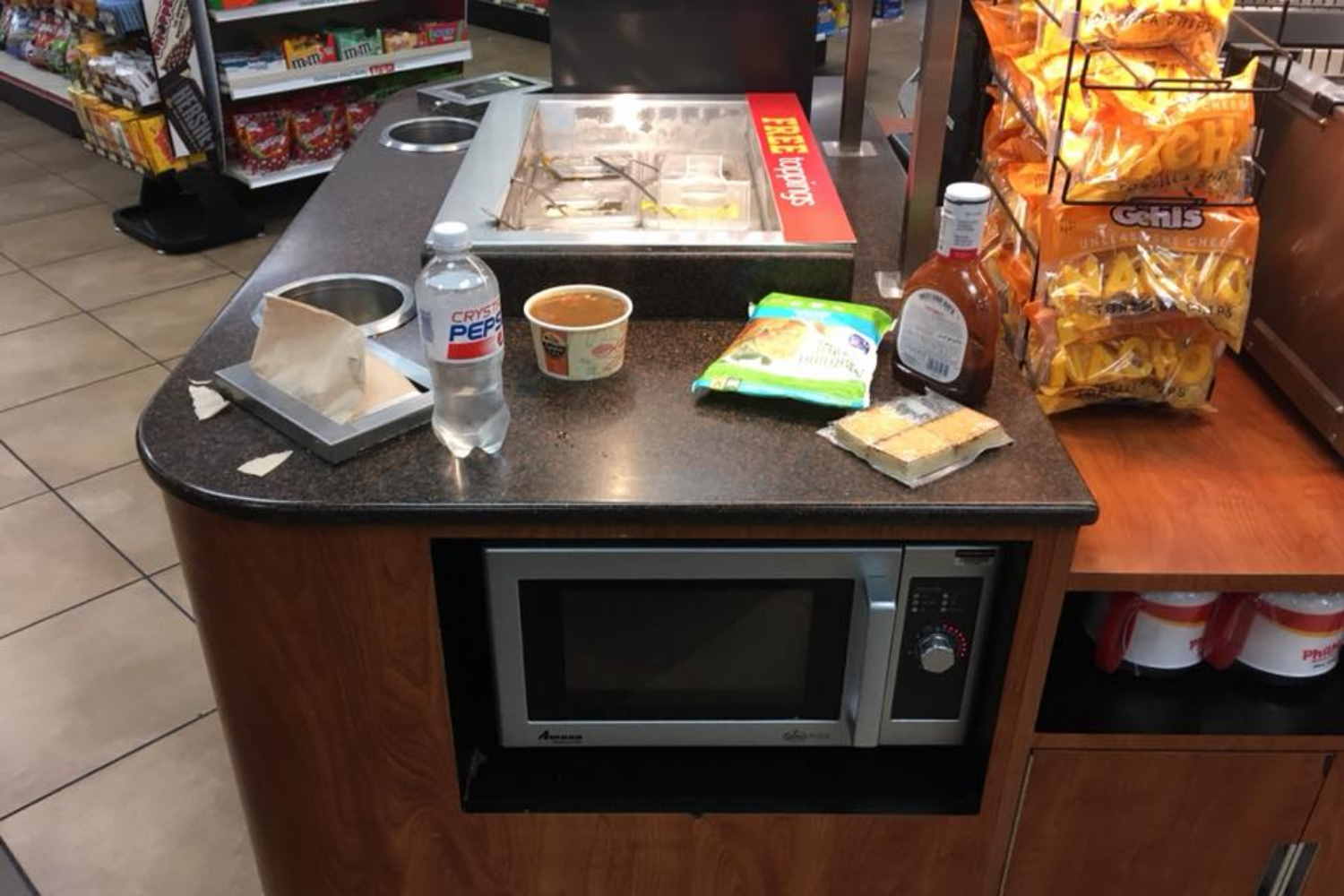 Do truck stops have microwaves?