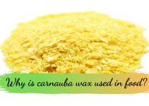 Why is carnauba wax used in food?