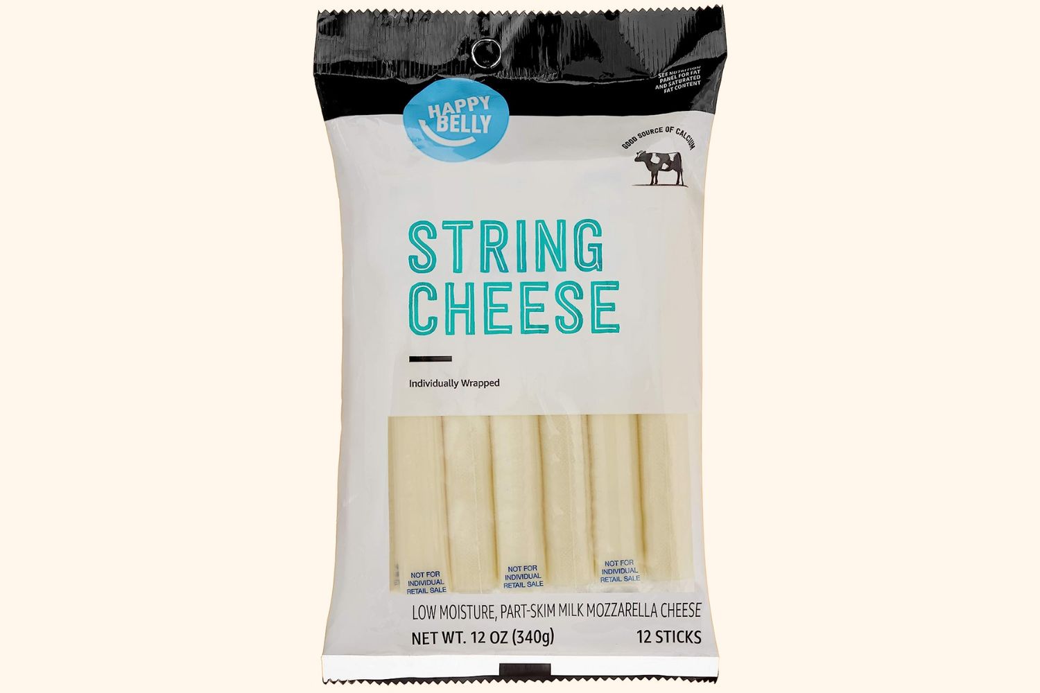 Happy Belly Mozzarella String Cheese