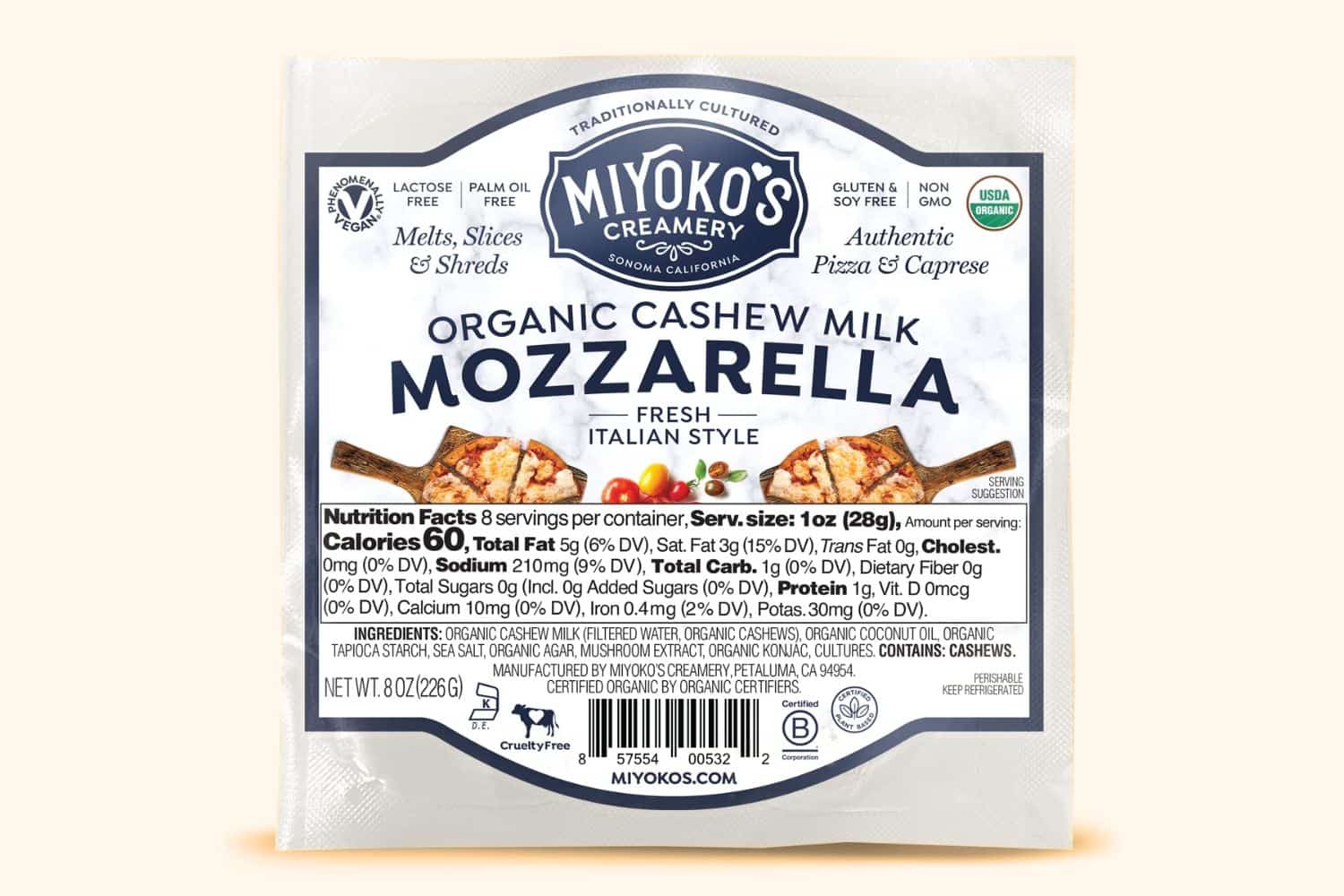 MIYOKO'S CREAMERY Fresh Vegan Mozzarella