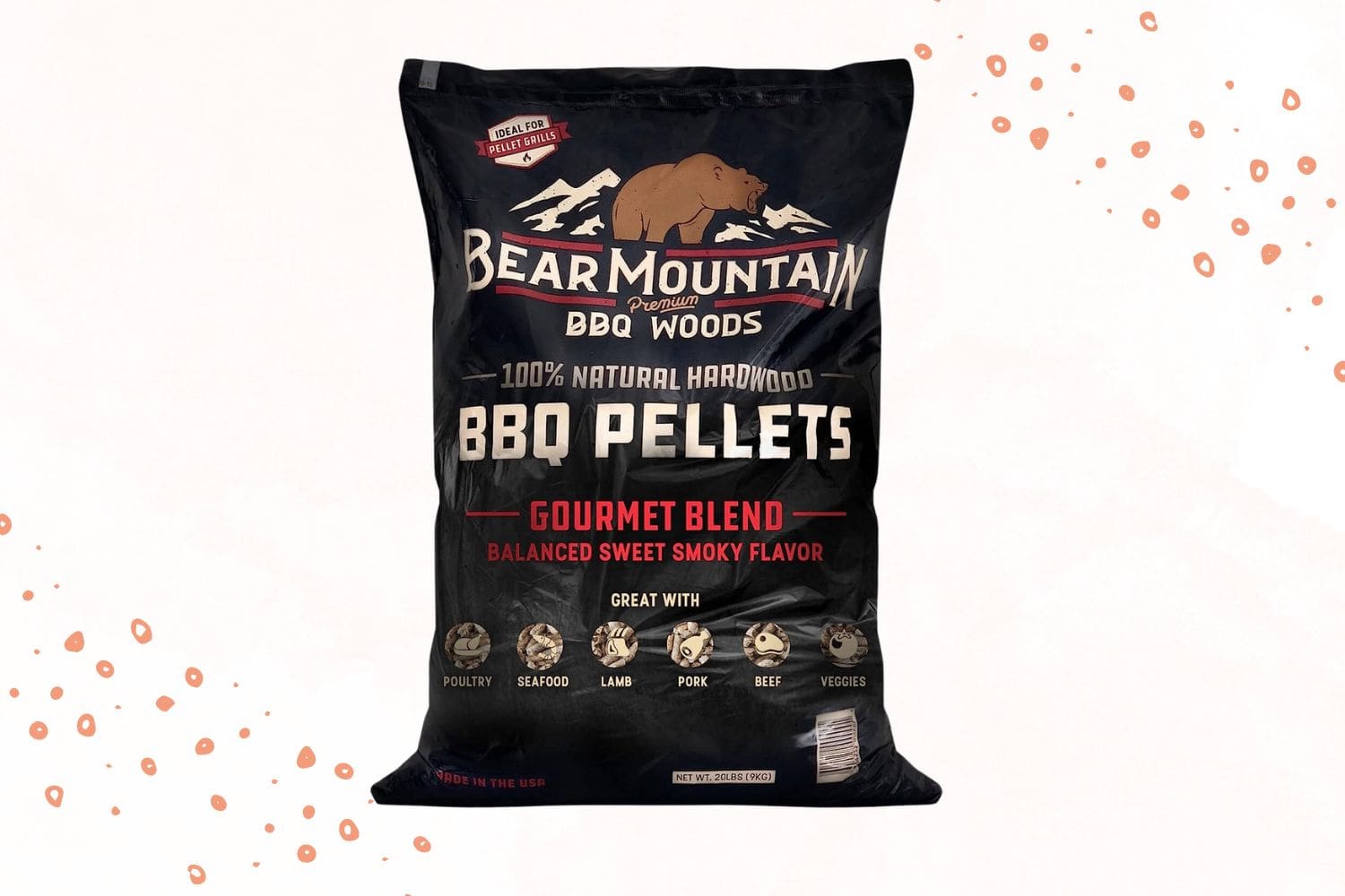 Bear Mountain's FB99 All Natural Low Moisture Hardwood Smoky Gourmet Blend BBQ Smoker Pellets