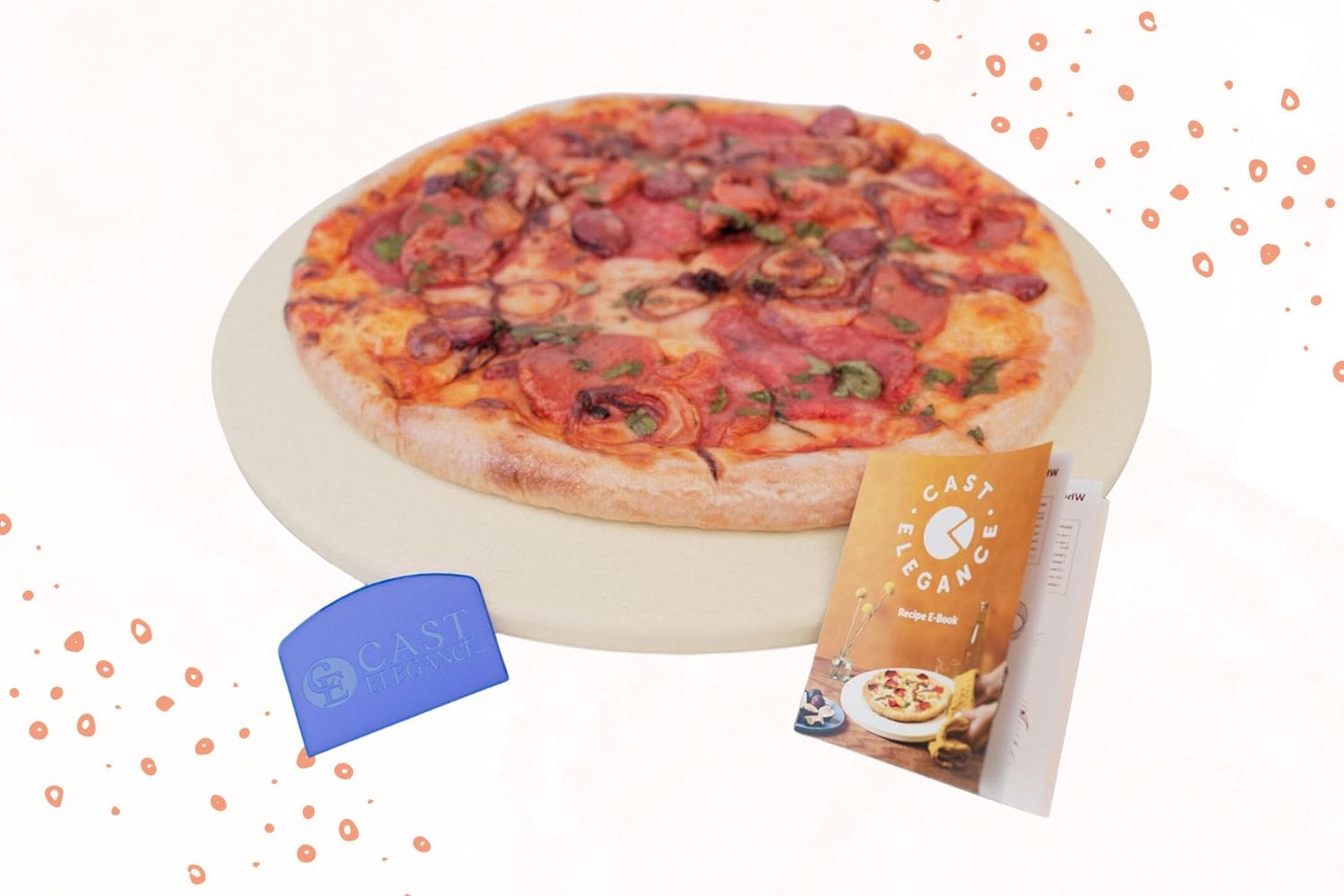 Cast Elegance's Durable Thermal Shock Resistant Thermarite Pizza and Baking Stone